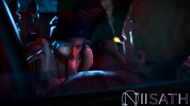 Hungry Driver Gets a Blowjob from a Cum-Slut Named Chloe Price in His Car