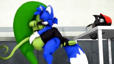 Sexy fox Blue takes on Zeena, shattering her orgasmic walls in [shatteredshore]