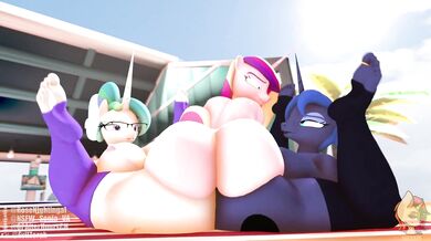 The Twilight Sparkle Luna Cadence Futa Threesome: Two Females and One Alpha Mare