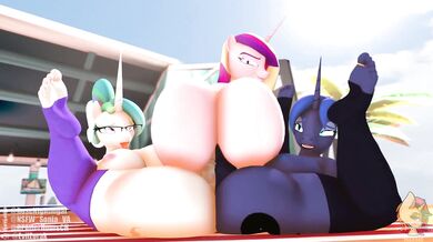 The Twilight Sparkle Luna Cadence Futa Threesome: Two Females and One Alpha Mare