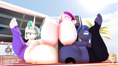The Twilight Sparkle Luna Cadence Futa Threesome: Two Females and One Alpha Mare