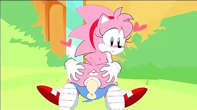 Watch Amy Rose get naughty with her beach bunnies in this hot compilation!