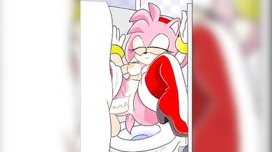 Watch Amy Rose get naughty with her beach bunnies in this hot compilation!