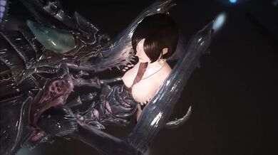 Re-written as a proper sentence: Skyrim: Ada Fucked Monsters