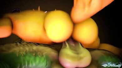 Renamon and Renkton [Dahsharky] join forces to create a steamy love scene in the digital world!