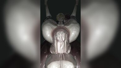 Futa on Male Canvas Futanari Solaris - With Senpai