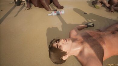 Sex on the beach: 3 hot girls and a bottle of vodka!