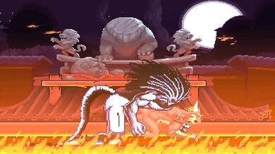 Female Demoness Blackheart Destroying the Booty of a Sultry Sorceress in MUGEN