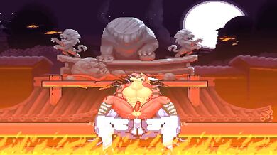 Female Demoness Blackheart Destroying the Booty of a Sultry Sorceress in MUGEN