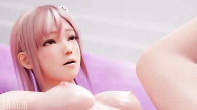 Watch Honoka take a BBC on the bed, but it seems like something is missing!