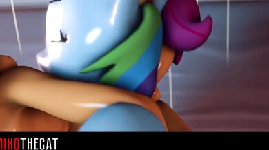 Watch as Dominothecat gets soaked in the wet floor and his master enjoys every moment of it!