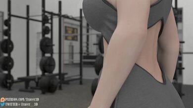Watch Tifa in the gym as she works out 4K and 60 FPS for your pleasure