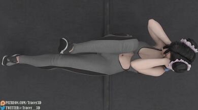 Watch Tifa in the gym as she works out 4K and 60 FPS for your pleasure