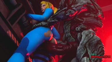 Samus Aran and her trusty arm cannon face off against the sexy Space Pirate in this steamy sci-fi smut adventure