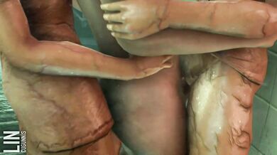 The 2 busty nurses had a hot threesome with the silent hill nurse, who was eager to make them scream in pleasure