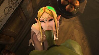 The Legend of Zelda: Ocarina of Time - Master Swordsman Gets a Blowjob from the Evil Witch [POV]
