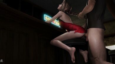 Aerith and the Animated Peppermint Candy Poster