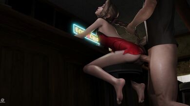 Aerith and the Animated Peppermint Candy Poster