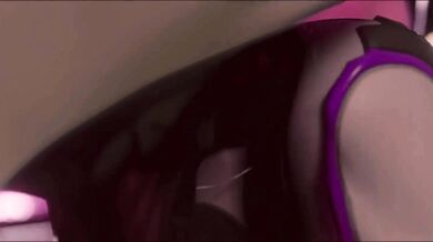 Dva, the sexy stallion, gets her audio reins strapped on by The Bartender in this wild hentai ride
