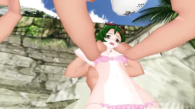 Wet and Wild with Gummy Beach Babes Part 1 - A Hentai Porn Parody