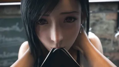 Pierced by Tifas Gigantic Cum Shot in Clouds 7th Heaven POV - HydraFXX