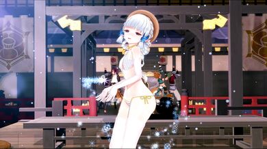 Virtual Girlfriend Hentai: Ayaka (Ashi Ashi) in MMD Porn Pixelation