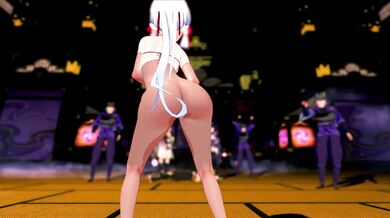 Virtual Girlfriend Hentai: Ayaka (Ashi Ashi) in MMD Porn Pixelation