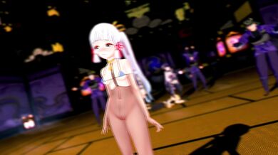 Virtual Girlfriend Hentai: Ayaka (Ashi Ashi) in MMD Porn Pixelation