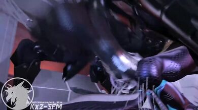 This is a hentai PORN video featuring a wolf and Alilkira in part 2 of their erotic adventure