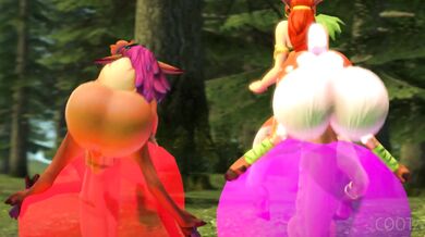 The Enchantress Aiushtha and her apprentice Lillia take on slimy monsters in a magical hentai adventure