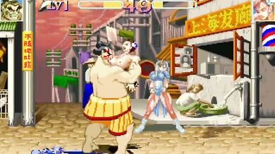 Ryona Ehonda and Chunli engage in a heated battle of love making, leaving both women breathless