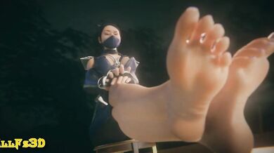 Fantasy of the Foot Goddess - A Femdom POV Hentai Video featuring Kitana