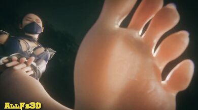 Fantasy of the Foot Goddess - A Femdom POV Hentai Video featuring Kitana