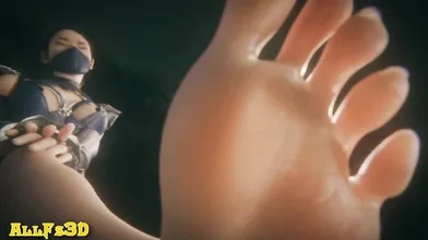 Fantasy of the Foot Goddess - A Femdom POV Hentai Video featuring Kitana