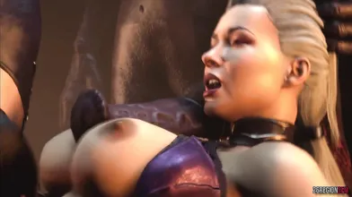 The Mighty Sindel vs the Orcish Clan in a 26 Region SFW Remix