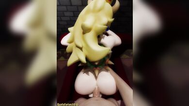 Super Mario Bros anal doggy style with Bowsette