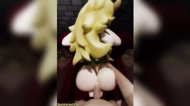 Super Mario Bros anal doggy style with Bowsette