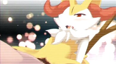 Watch Braixen getting fucked by a shy girl in the shower room!