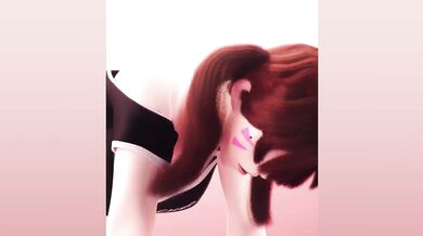 DVa takes a ride on her loyal pup in this unknown porn parody!