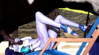 Busted Blonde MILF Blueberry Blowjob