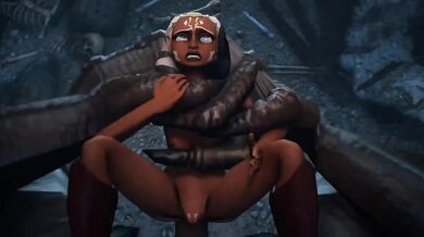 Ahsoka Tano raped by a rancor