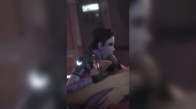 The Devious Widow Maker Gives a Sultry Blowjob with Sound Effects