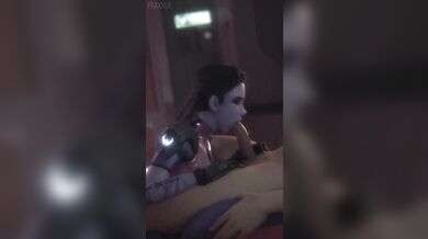 The Devious Widow Maker Gives a Sultry Blowjob with Sound Effects