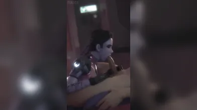 The Devious Widow Maker Gives a Sultry Blowjob with Sound Effects