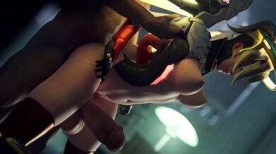 Watch Mercy get fucked by a Valkyrie in the ultimate futa porn experience with Lewdhyld