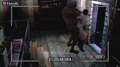 Jill Valentine gets Nemesized by a Hunicorn in Hunting Corner