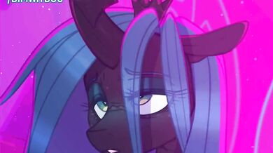 Watch as the Chrysalis bent over PMV unfolds, revealing every inch of her tight body