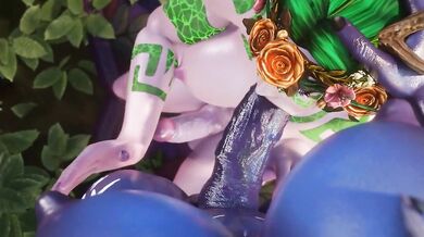 Watch MishkaMoo get it on with nature in Alt Bondage