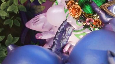 Watch MishkaMoo get it on with nature in Alt Bondage