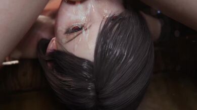 The hot babe Tifa enjoys deep throating and wearing a sexy green dress She is so seductive that she even gets the Chinese translator excited!